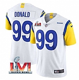 Nike Rams Men & Women & Youth 99 Aaron Donald White 2022 Super Bowl LVI Vapor Limited Jersey,baseball caps,new era cap wholesale,wholesale hats